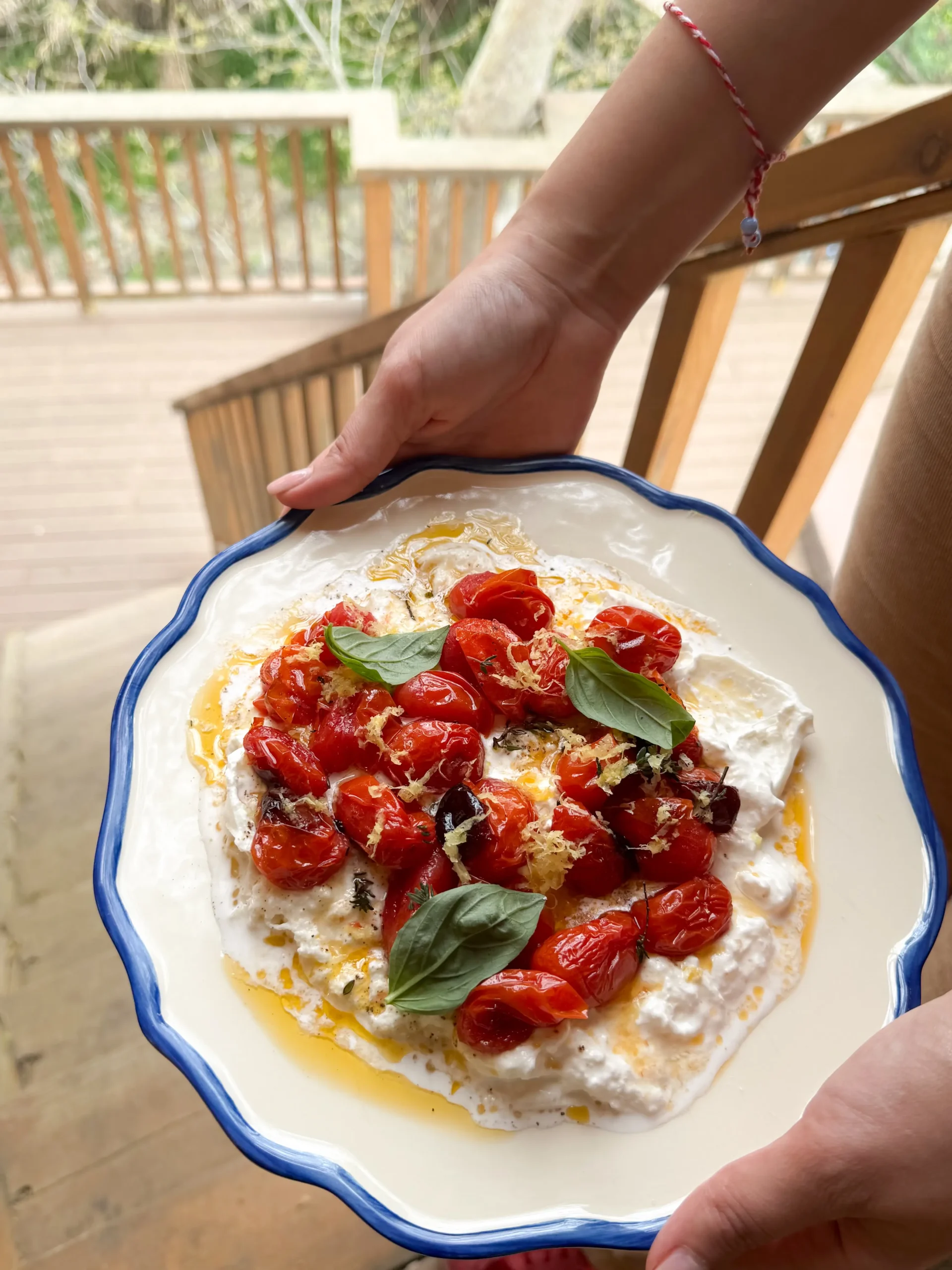 Ψητα ντοματίνια και burrata