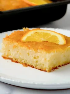 Orange pie with kataifi and coconut