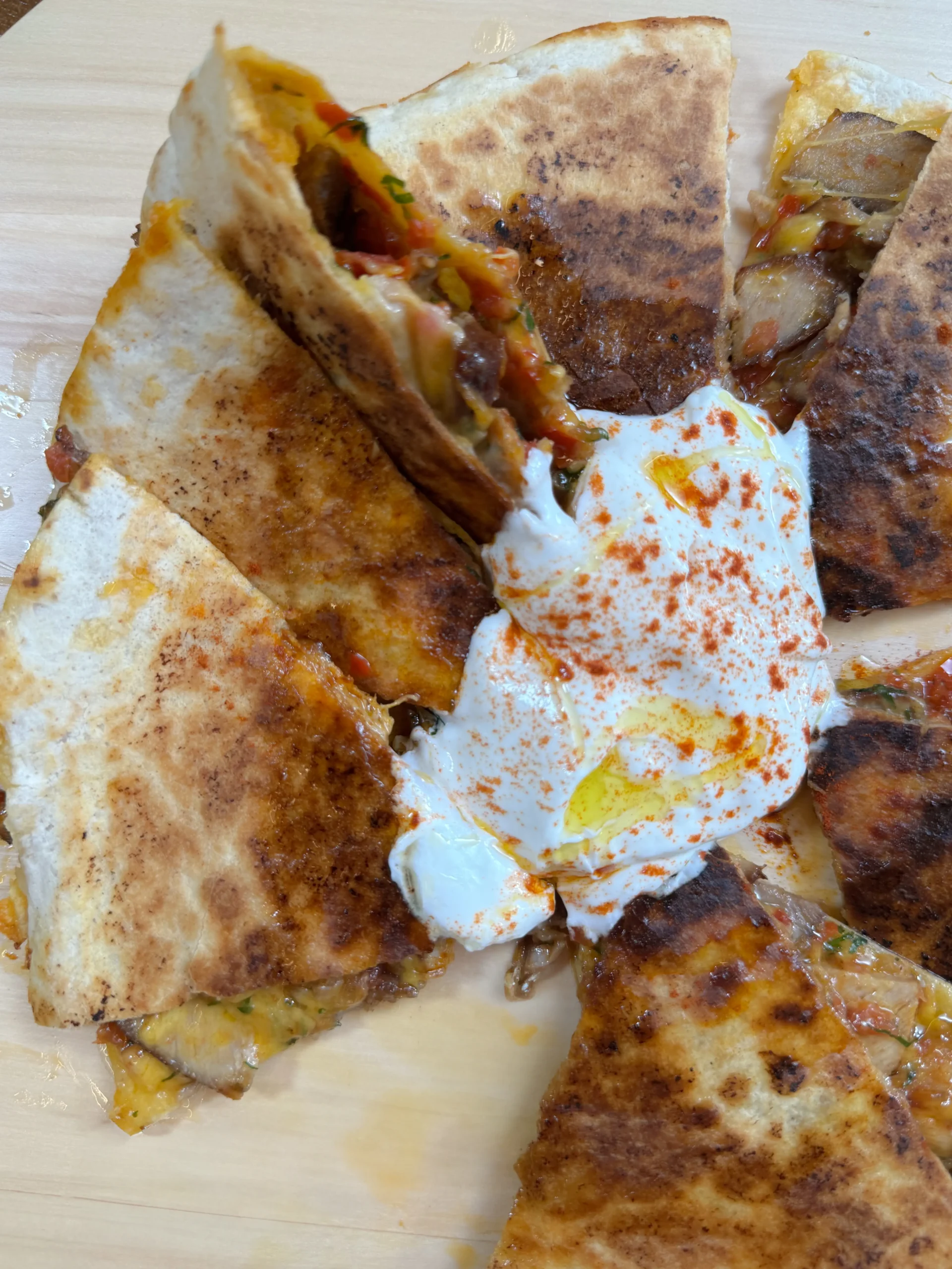 Quesadillas με μπριζόλα