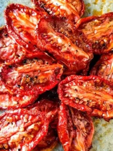 Homemade oven-dried tomatoes