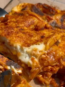 Juicy sausage lasagna