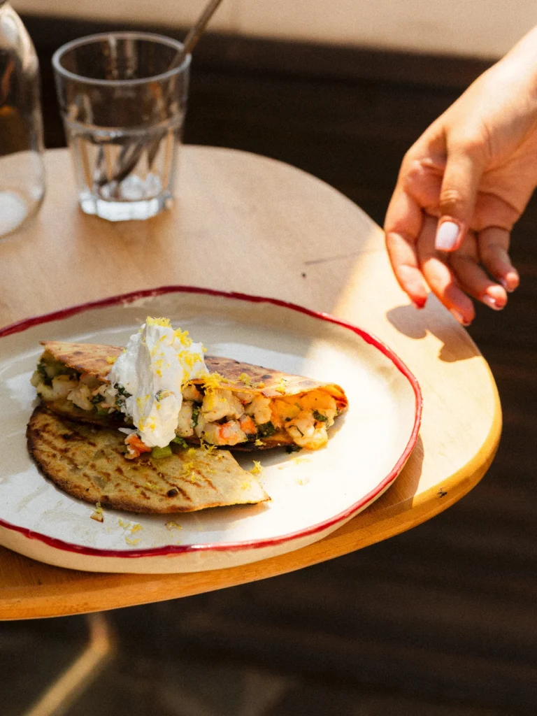 τάκος με γαρίδα