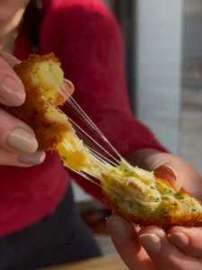 Κροκέτες απο leftover σούβλα και πατάτα