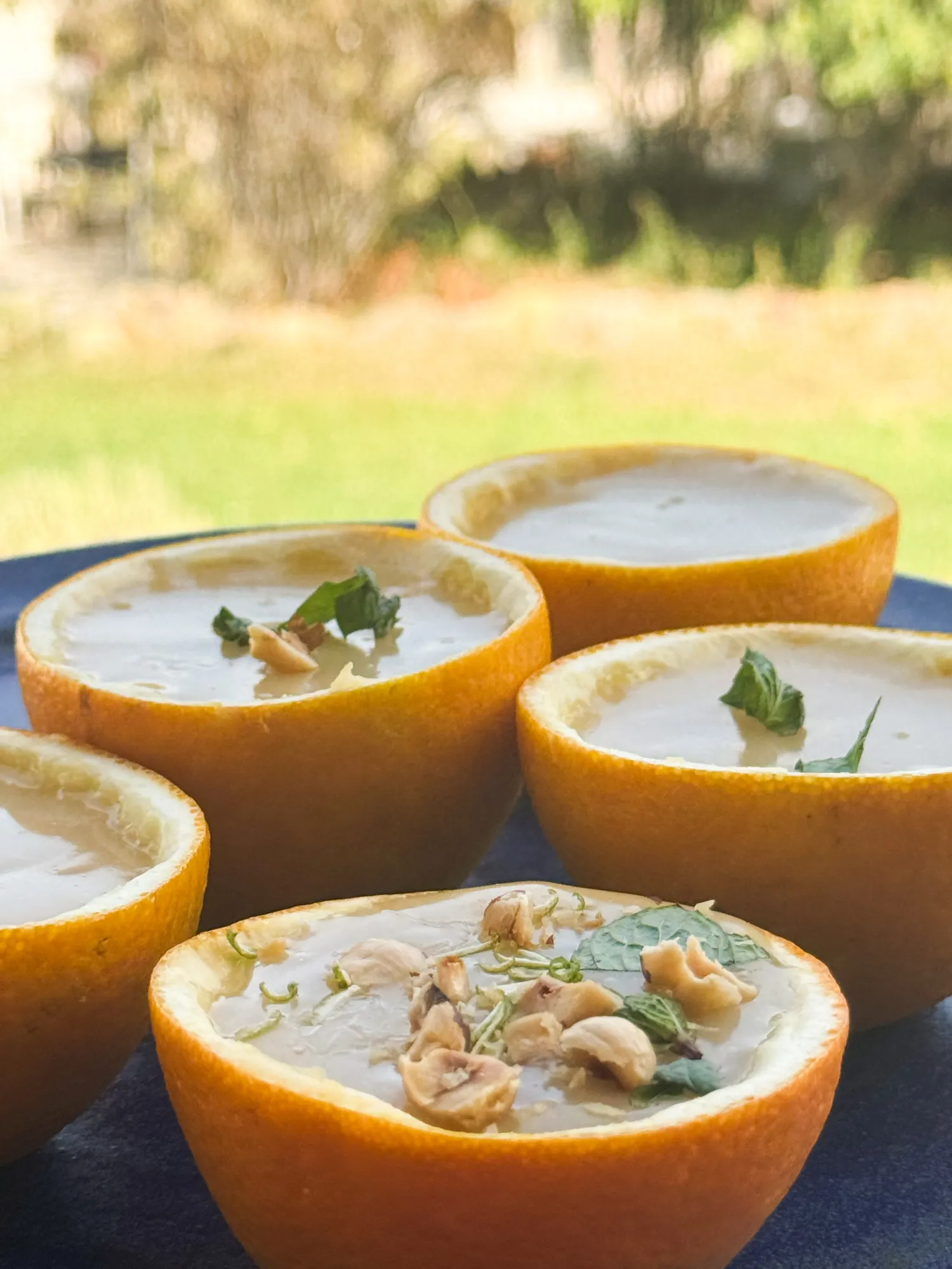 Vegan orange posset