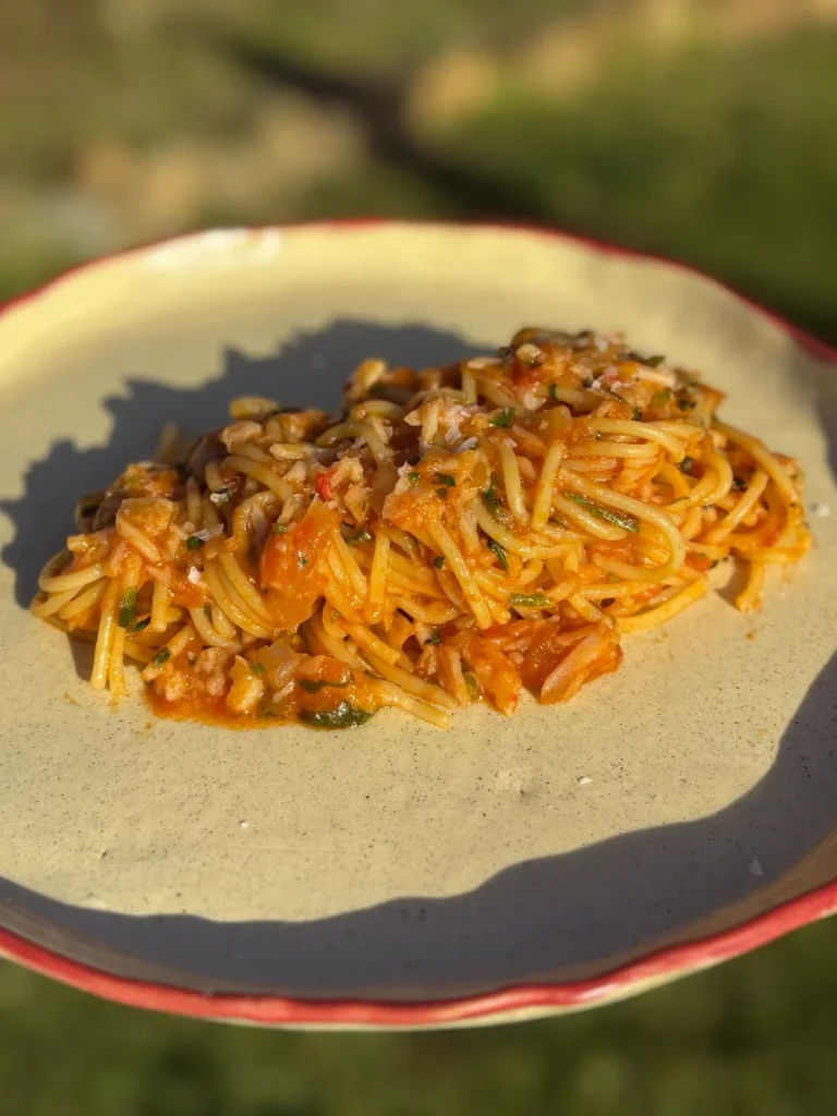 Crab pasta