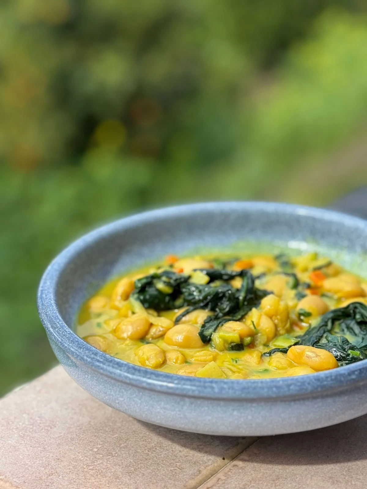 White beans with coconut cream