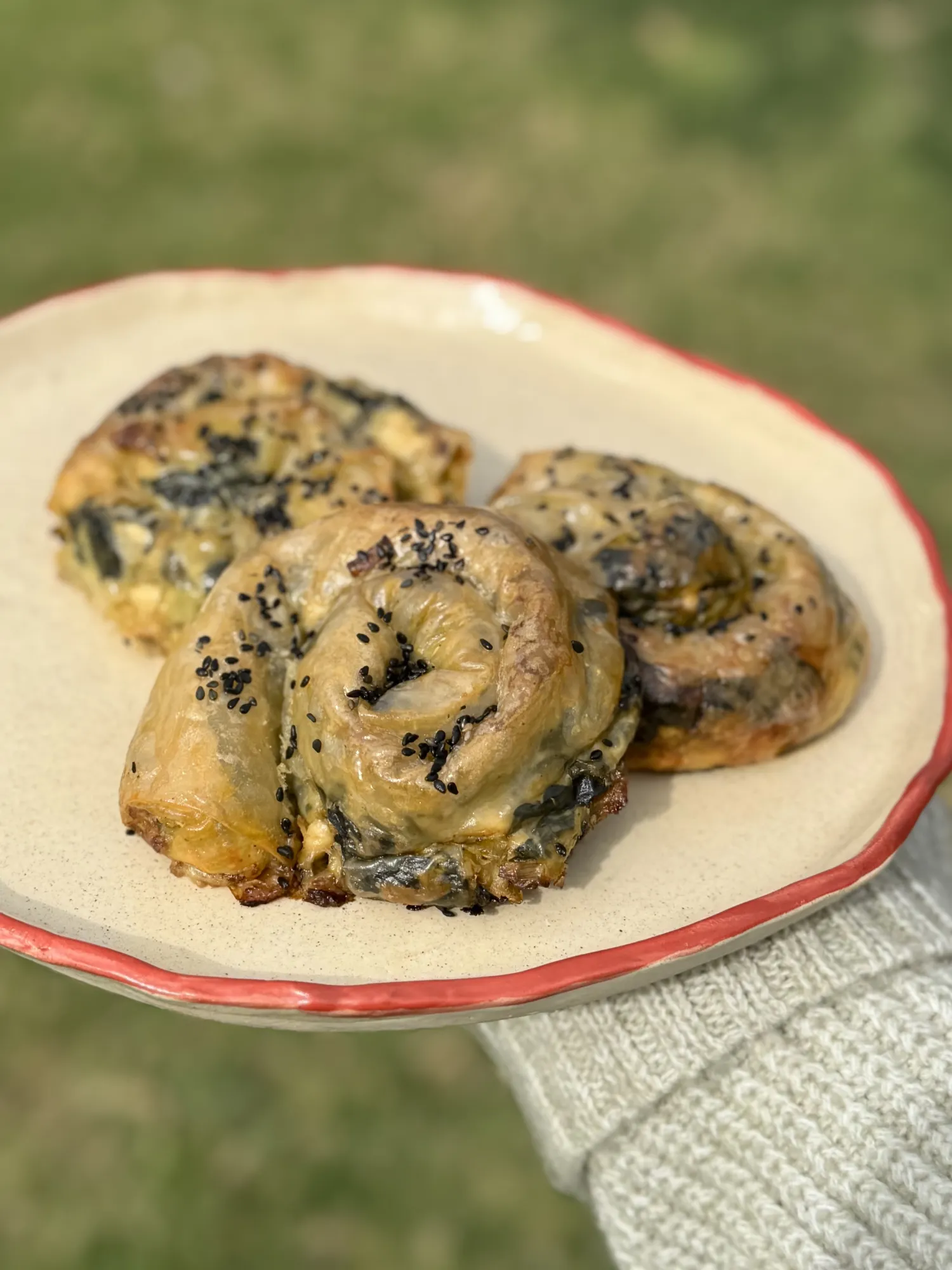 Rice paper σπανακόπιτα