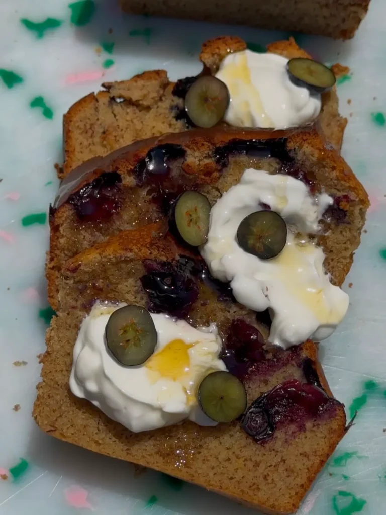 Blueberry banana bread