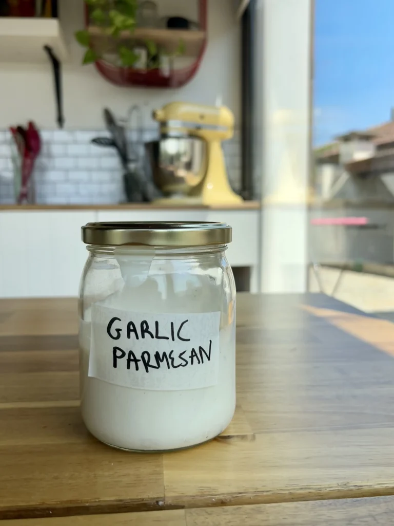 Parmesan and garlic sauce